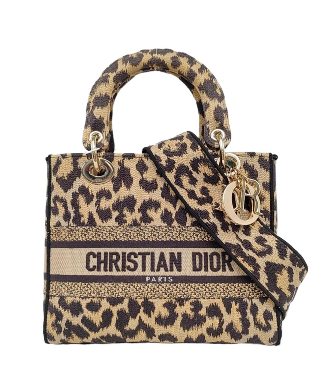 CHRISTIAN DIOR Коричневая сумка с короткими ручками, фото 1