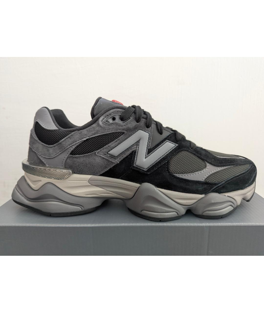 NEW BALANCE Черные замшевые низкие кроссовки / кеды, фото 6
