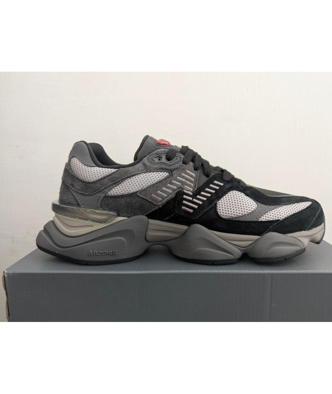 NEW BALANCE Черные замшевые низкие кроссовки / кеды, фото 3