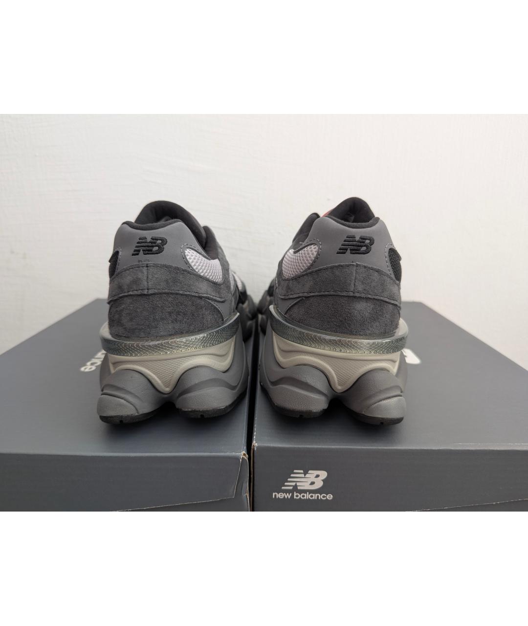 NEW BALANCE Черные замшевые низкие кроссовки / кеды, фото 2