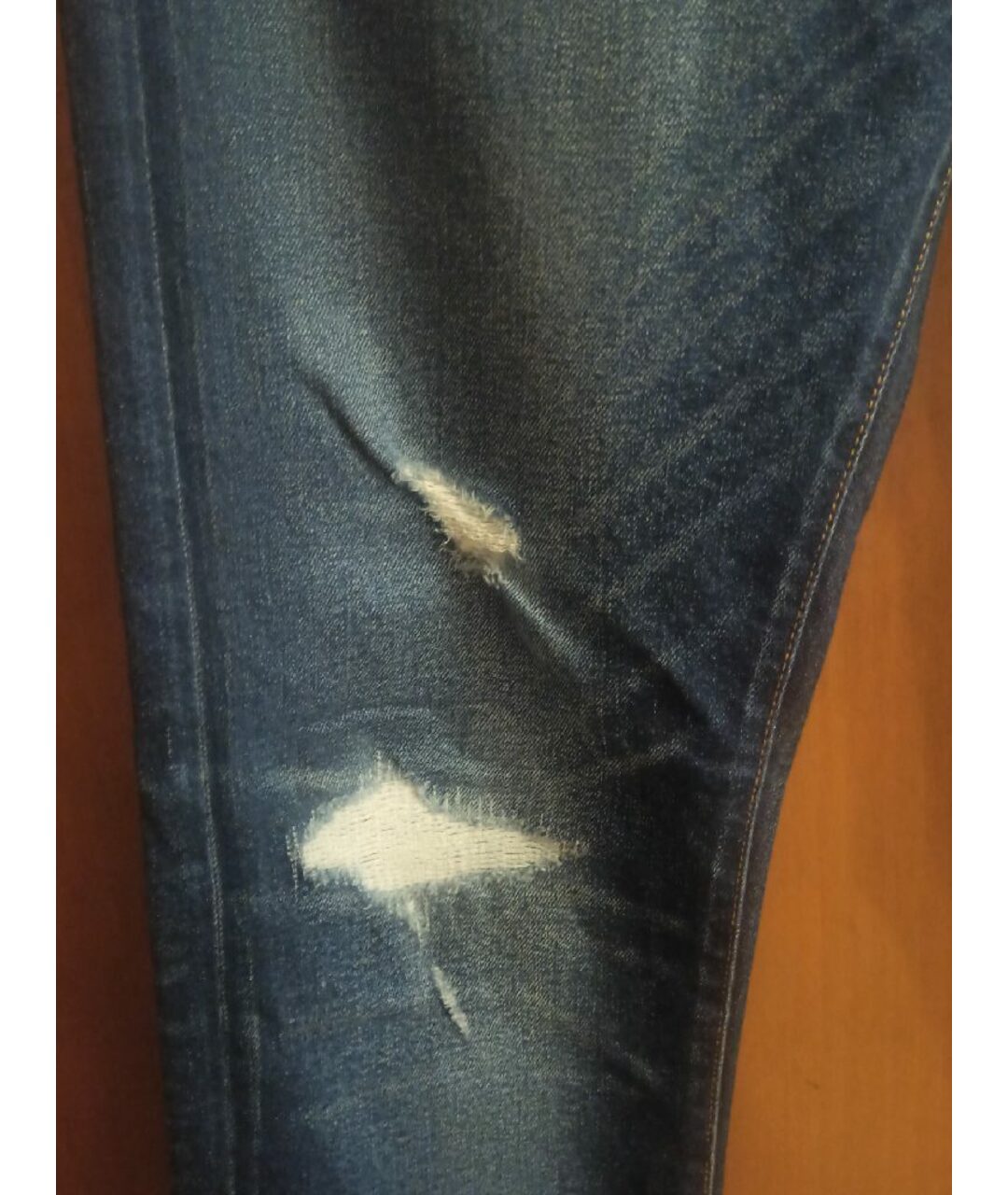 ARMANI EXCHANGE Синие хлопко-полиэстеровые джинсы, фото 6