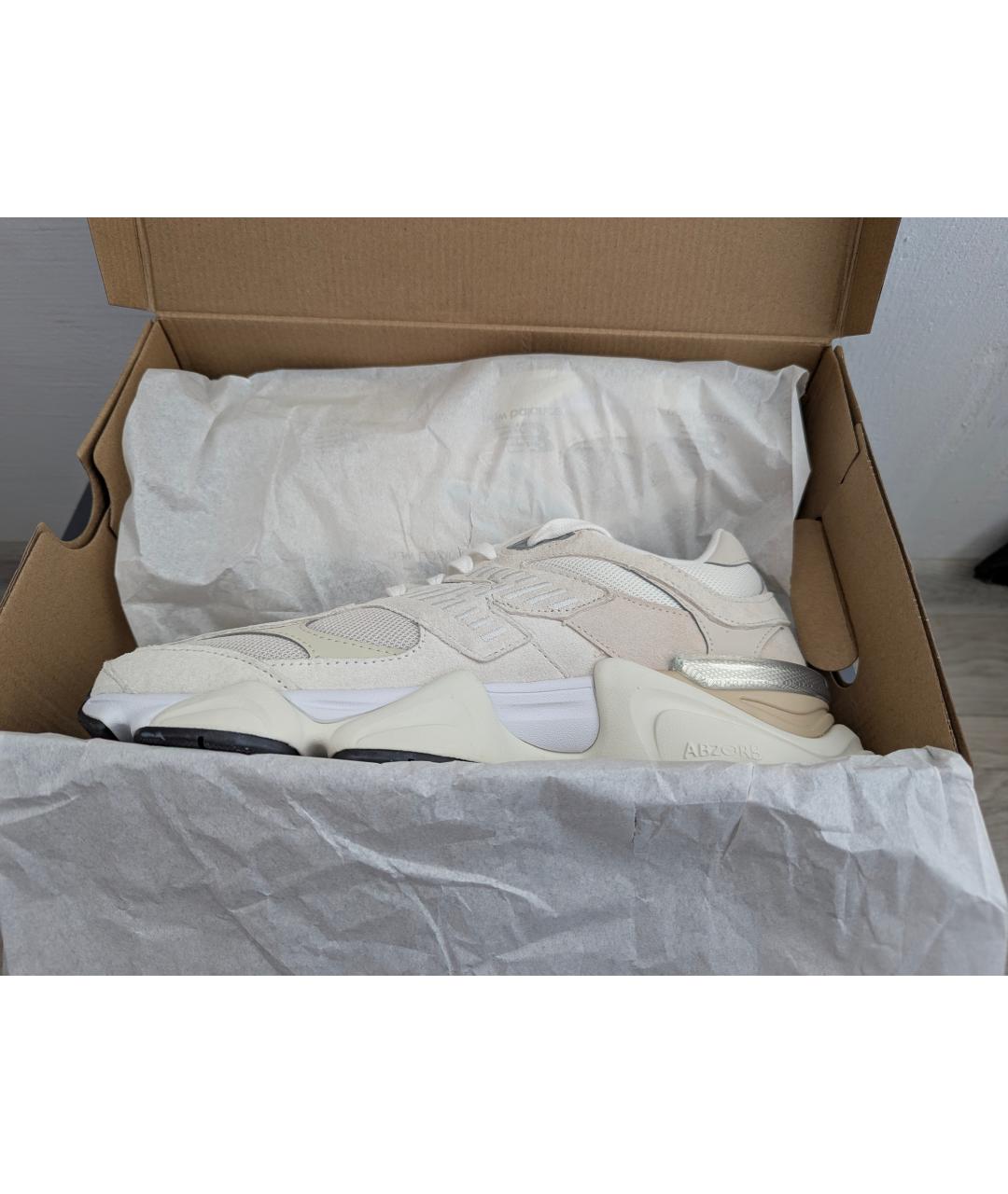 NEW BALANCE Белые замшевые низкие кроссовки / кеды, фото 4