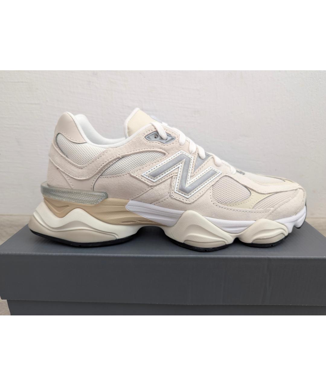 NEW BALANCE Белые замшевые низкие кроссовки / кеды, фото 5