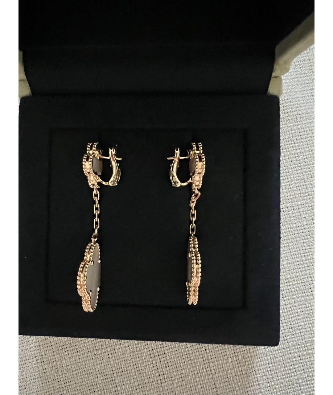 VAN CLEEF & ARPELS Белые серьги из желтого золота, фото 2