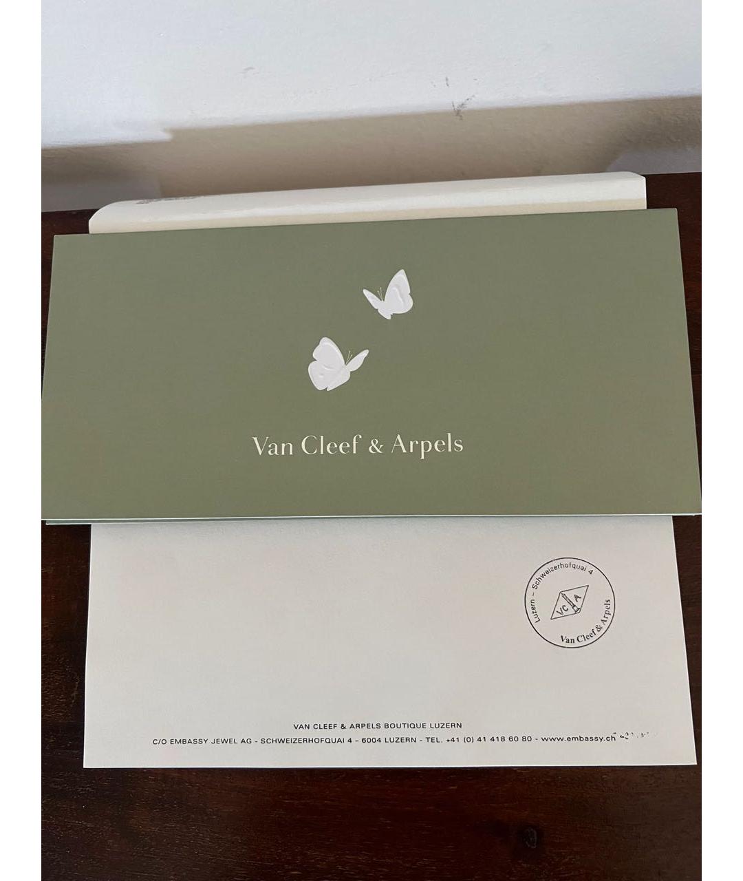 VAN CLEEF & ARPELS Белые серьги из желтого золота, фото 7