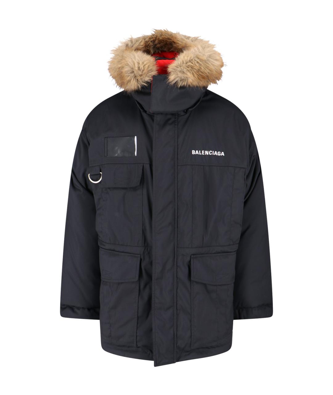 BALENCIAGA Темно-синяя полиамидовая куртка, фото 1