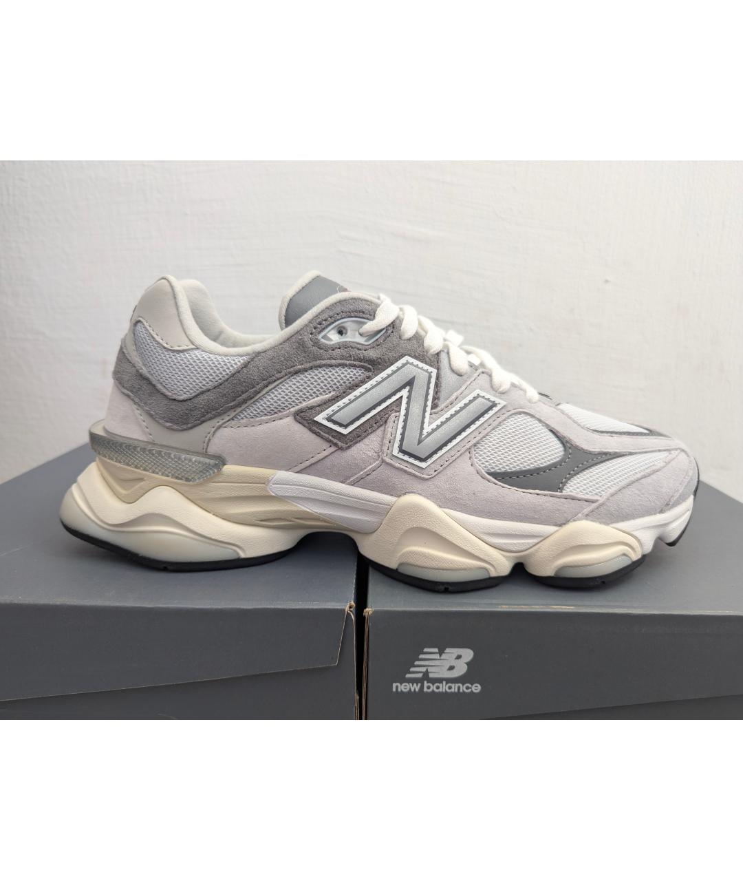 NEW BALANCE Серые замшевые низкие кроссовки / кеды, фото 5