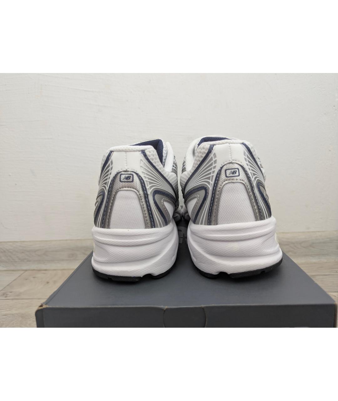 NEW BALANCE Белые текстильные низкие кроссовки / кеды, фото 4