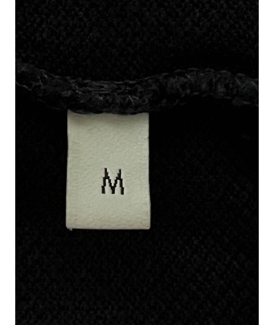 GUCCI Черное хлопковое поло с коротким рукавом, фото 8