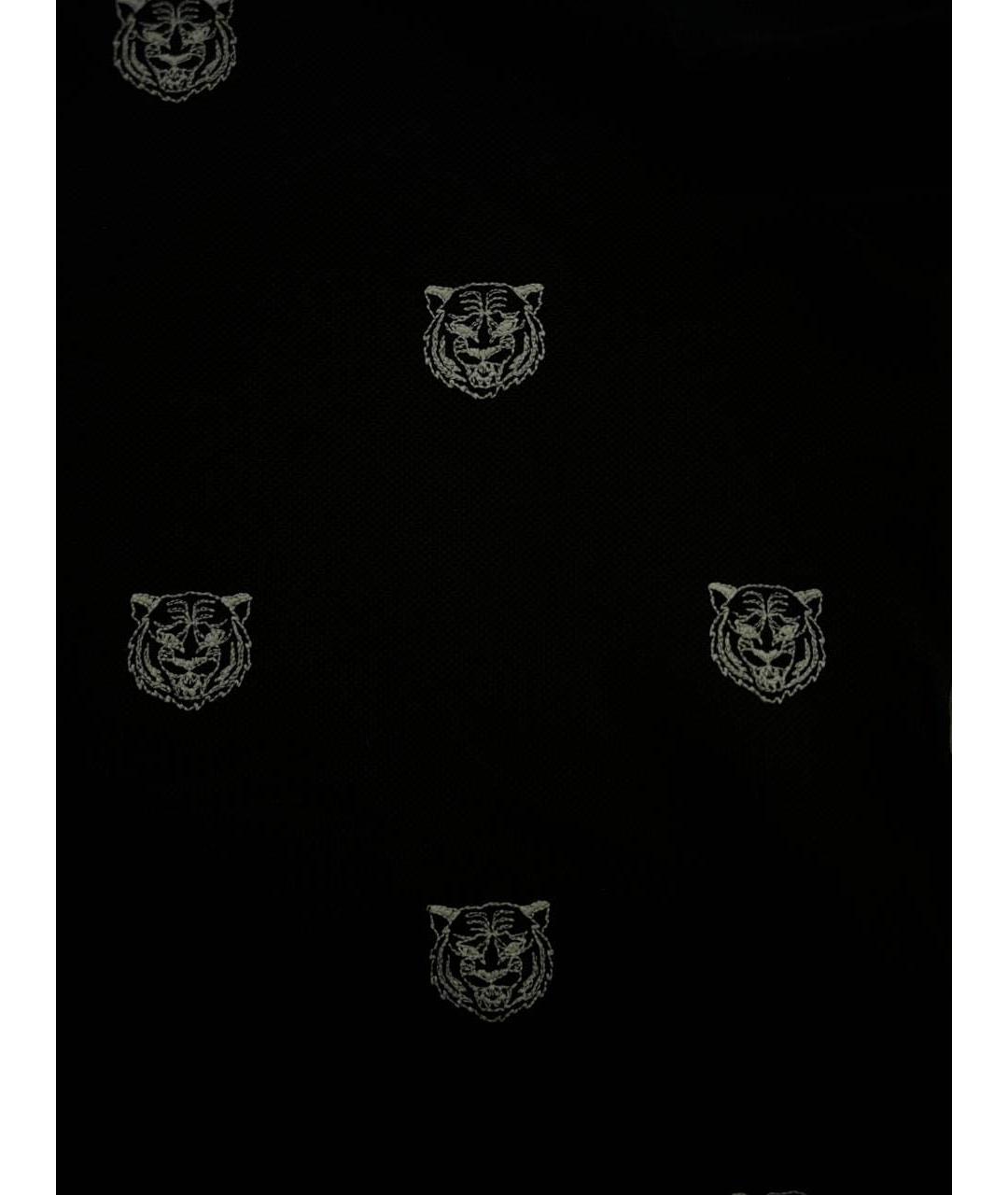 GUCCI Черное хлопковое поло с коротким рукавом, фото 5