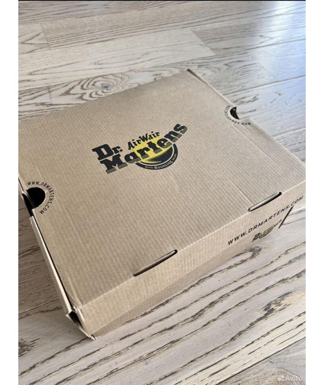 DR. MARTENS Бежевые кожаные ботинки, фото 6