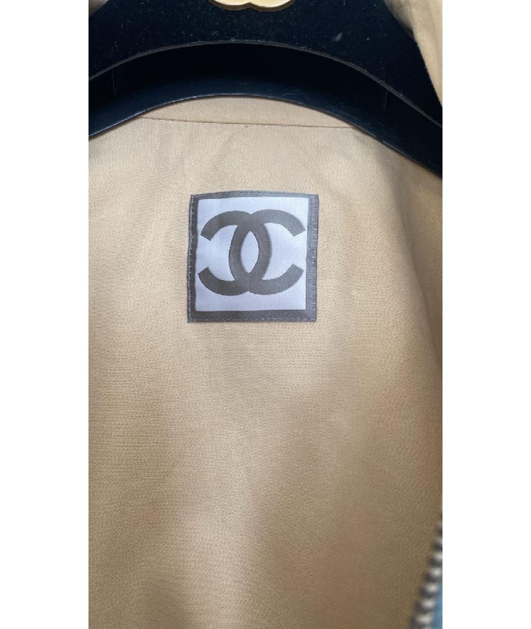 CHANEL Бежевая хлопковая куртка, фото 3