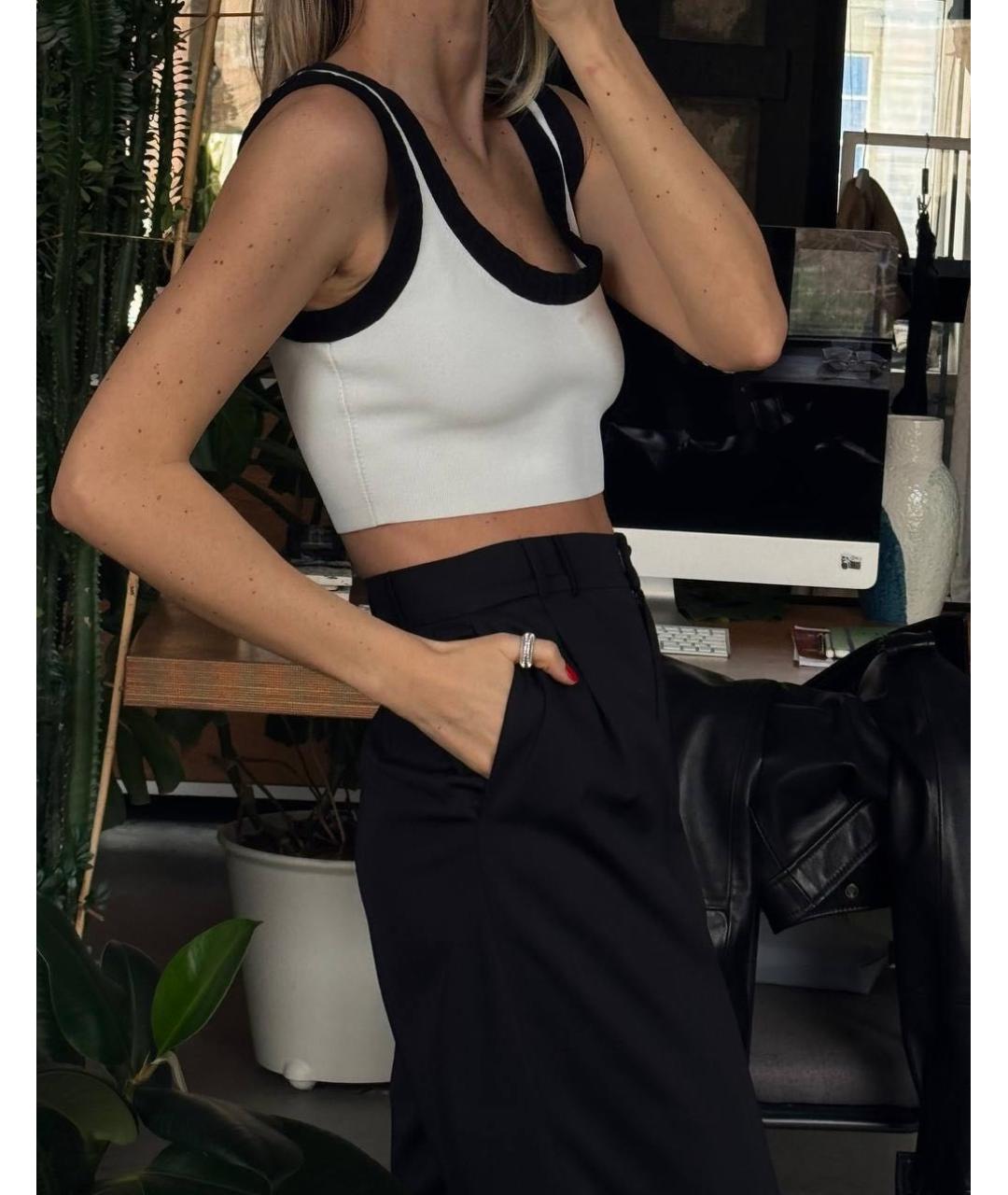 ALEXANDER WANG Белая хлопковая майка, фото 6