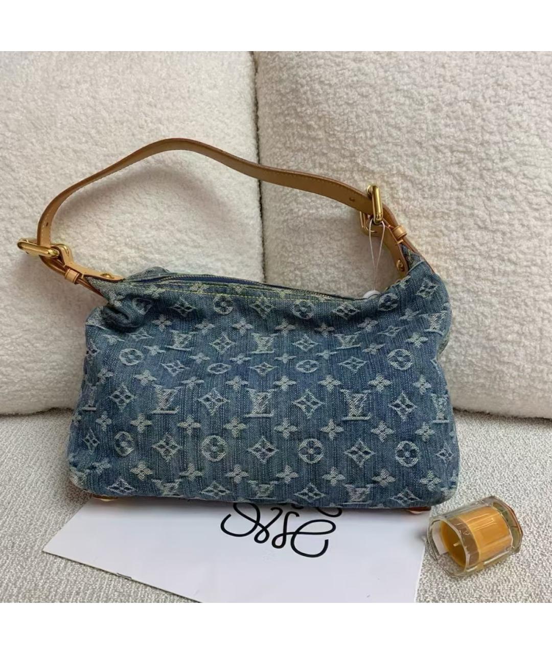 LOUIS VUITTON Темно-синяя деним сумка через плечо, фото 4