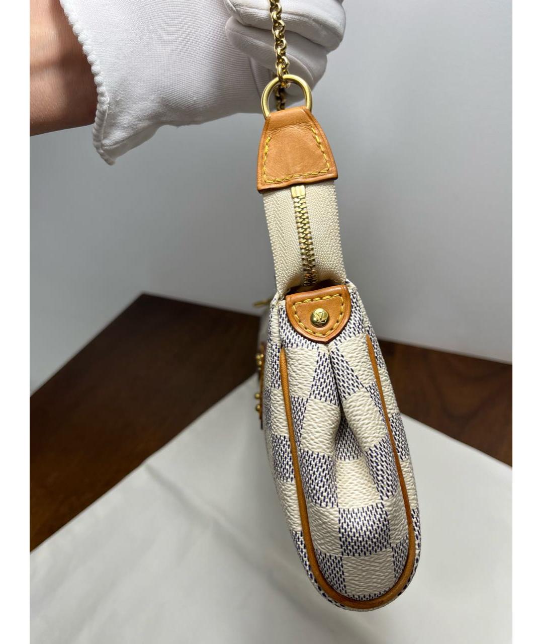 LOUIS VUITTON Бежевая кожаная сумка с короткими ручками, фото 5