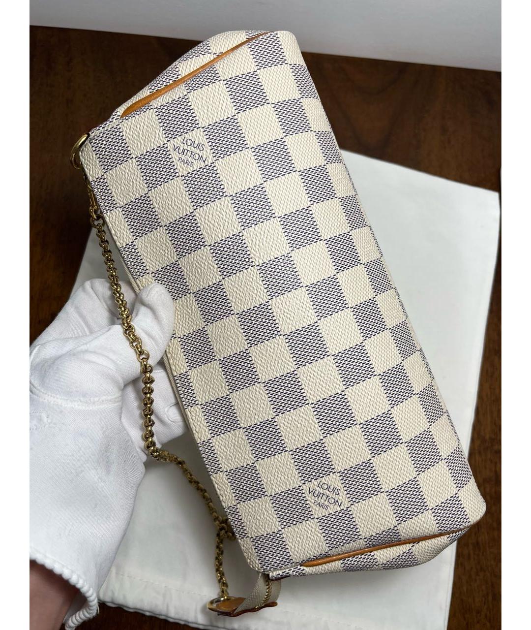 LOUIS VUITTON Бежевая кожаная сумка с короткими ручками, фото 8