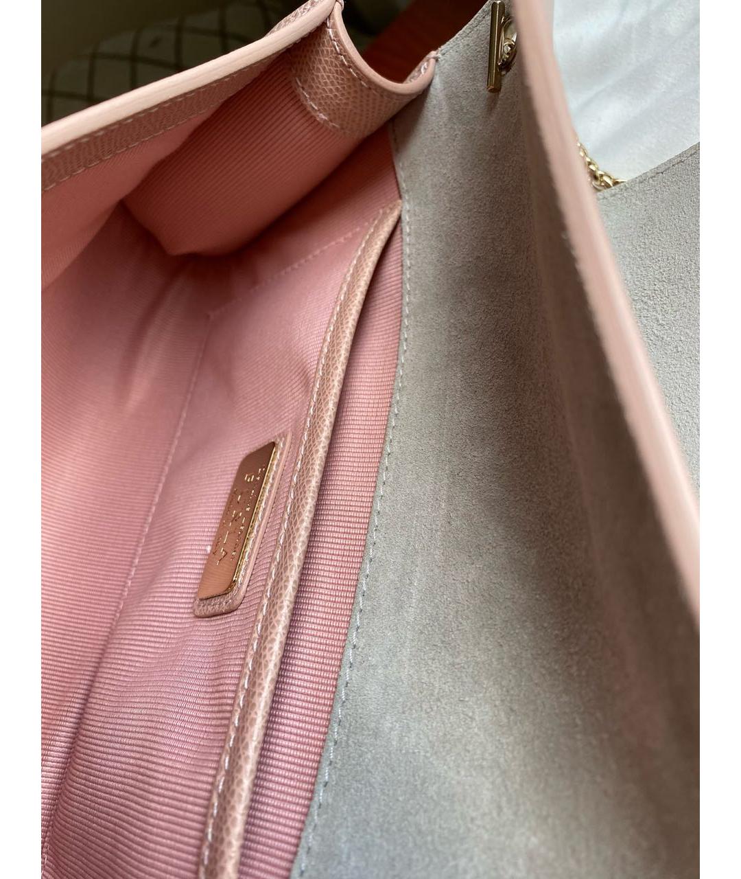 FURLA Розовая кожаная сумка через плечо, фото 4