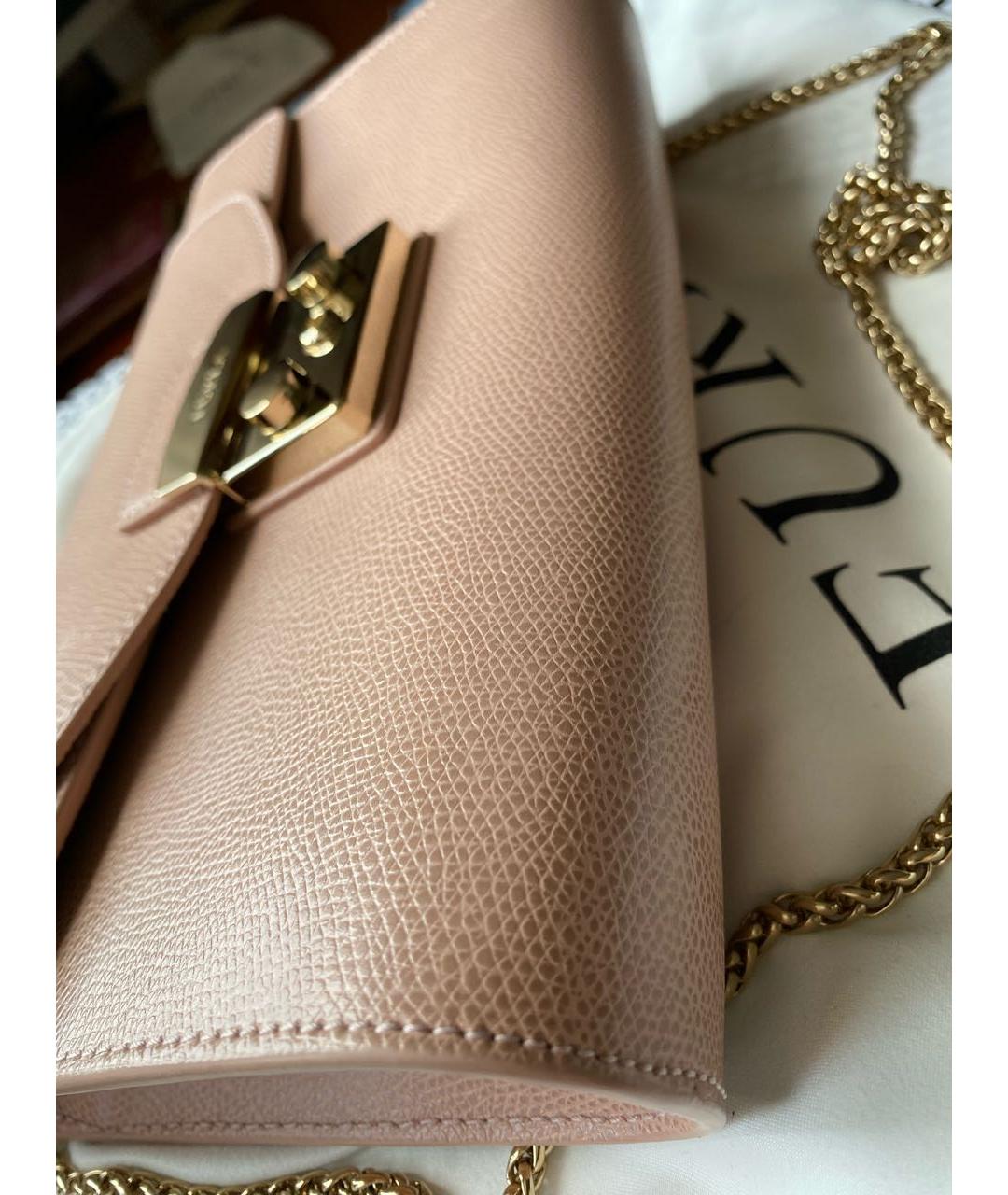 FURLA Розовая кожаная сумка через плечо, фото 7