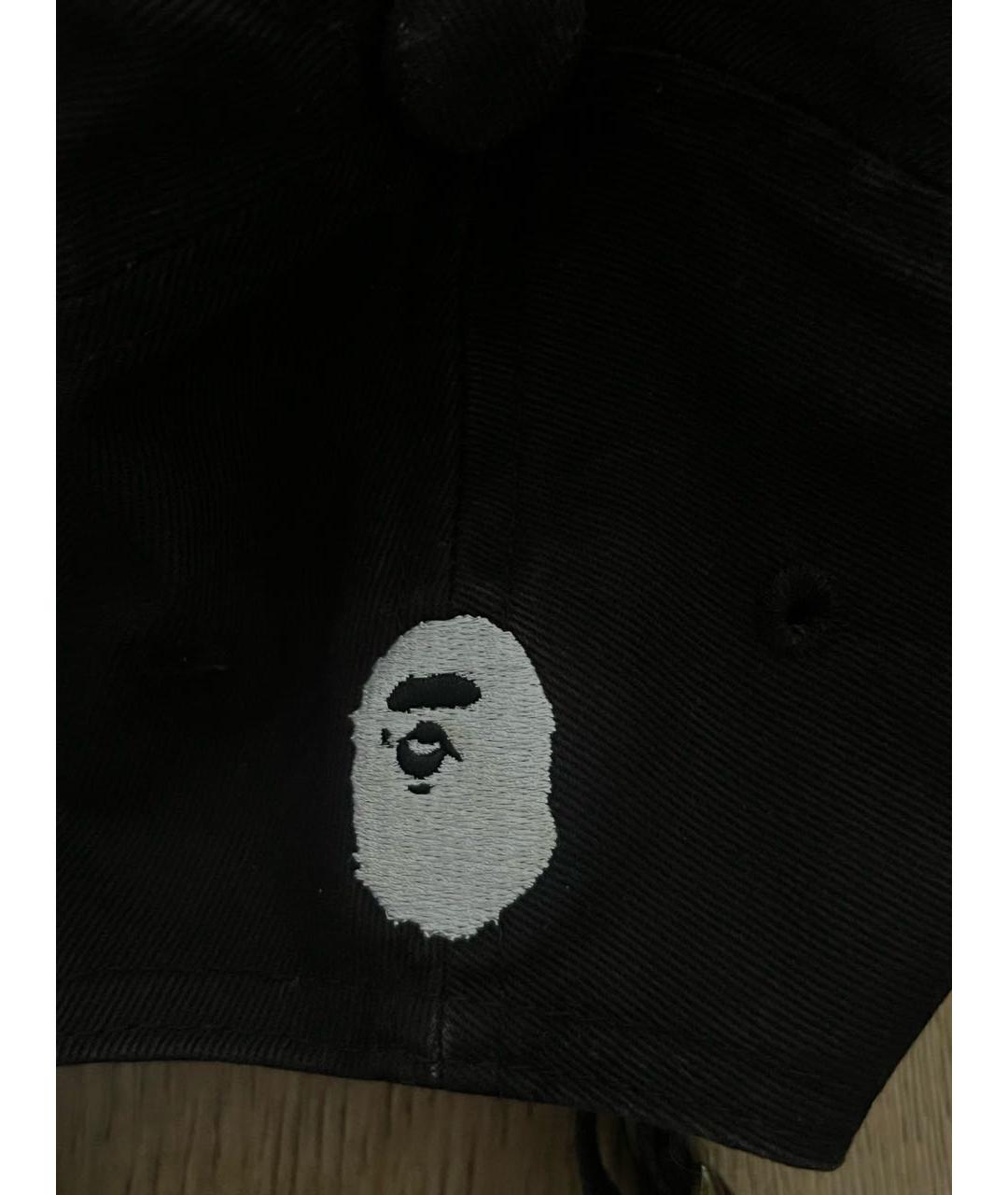 A BATHING APE Черная хлопковая кепка/бейсболка, фото 4