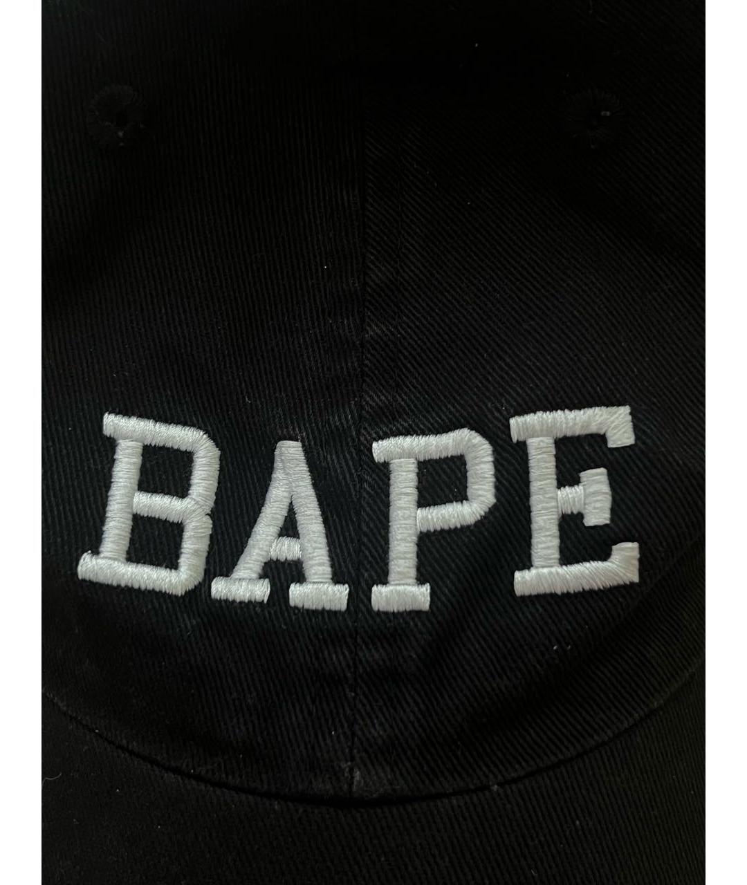 A BATHING APE Черная хлопковая кепка/бейсболка, фото 3