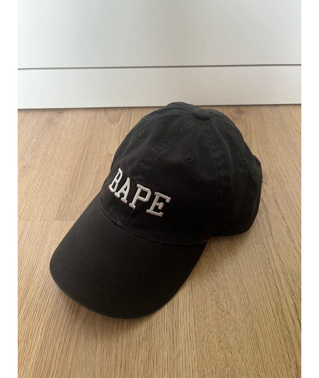 A BATHING APE Черная хлопковая кепка/бейсболка, фото 9