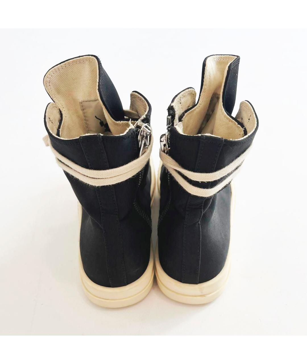 RICK OWENS DRKSHDW Черные текстильные кроссовки, фото 4