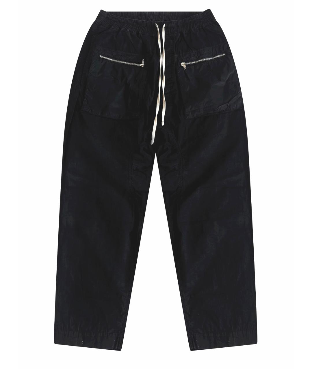 RICK OWENS DRKSHDW Черные хлопковые повседневные брюки, фото 1
