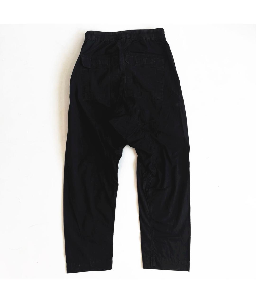 RICK OWENS DRKSHDW Черные хлопковые повседневные брюки, фото 2