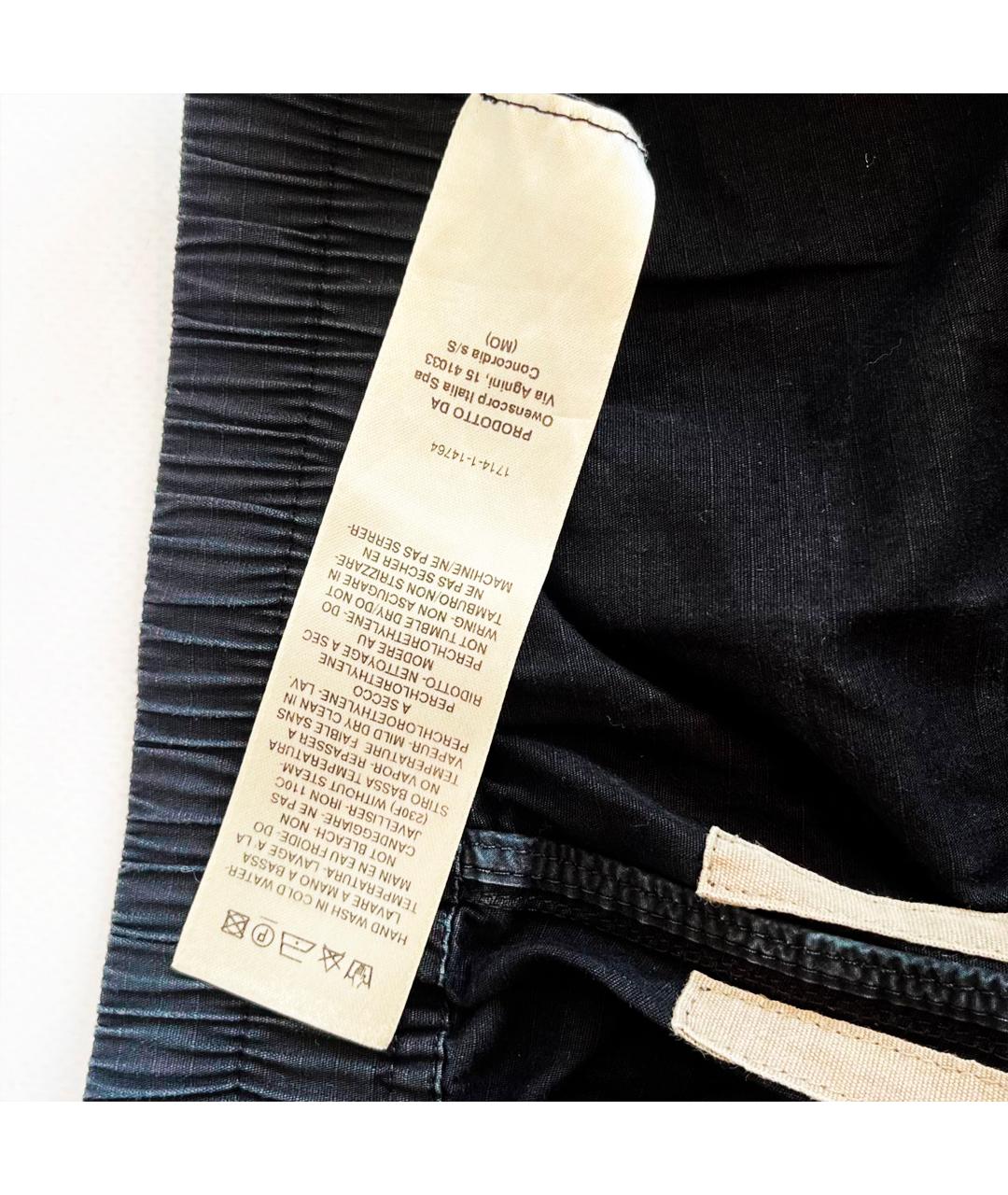 RICK OWENS DRKSHDW Черные хлопковые повседневные брюки, фото 4