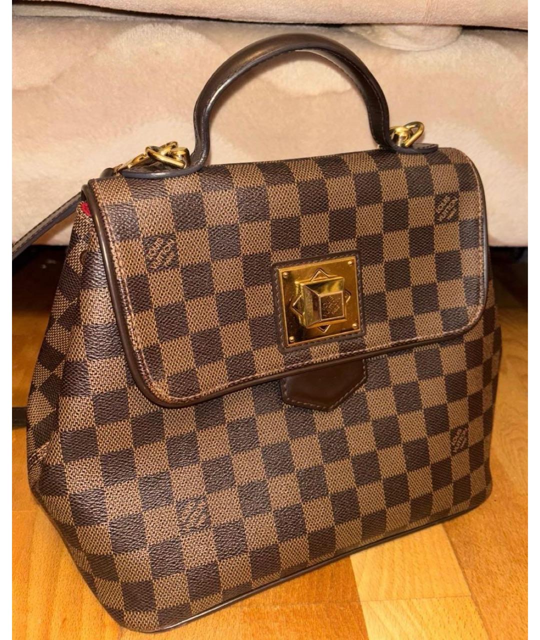 LOUIS VUITTON Коричневая сумка с короткими ручками, фото 9