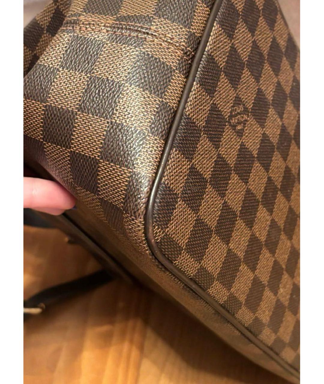 LOUIS VUITTON Коричневая сумка с короткими ручками, фото 7