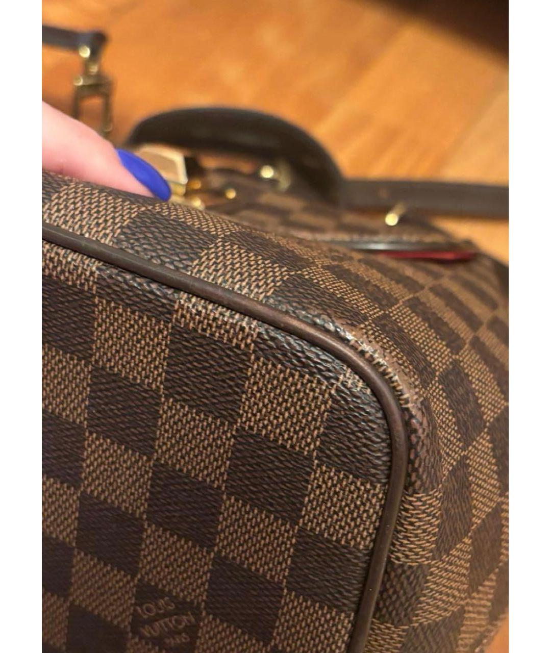LOUIS VUITTON Коричневая сумка с короткими ручками, фото 6