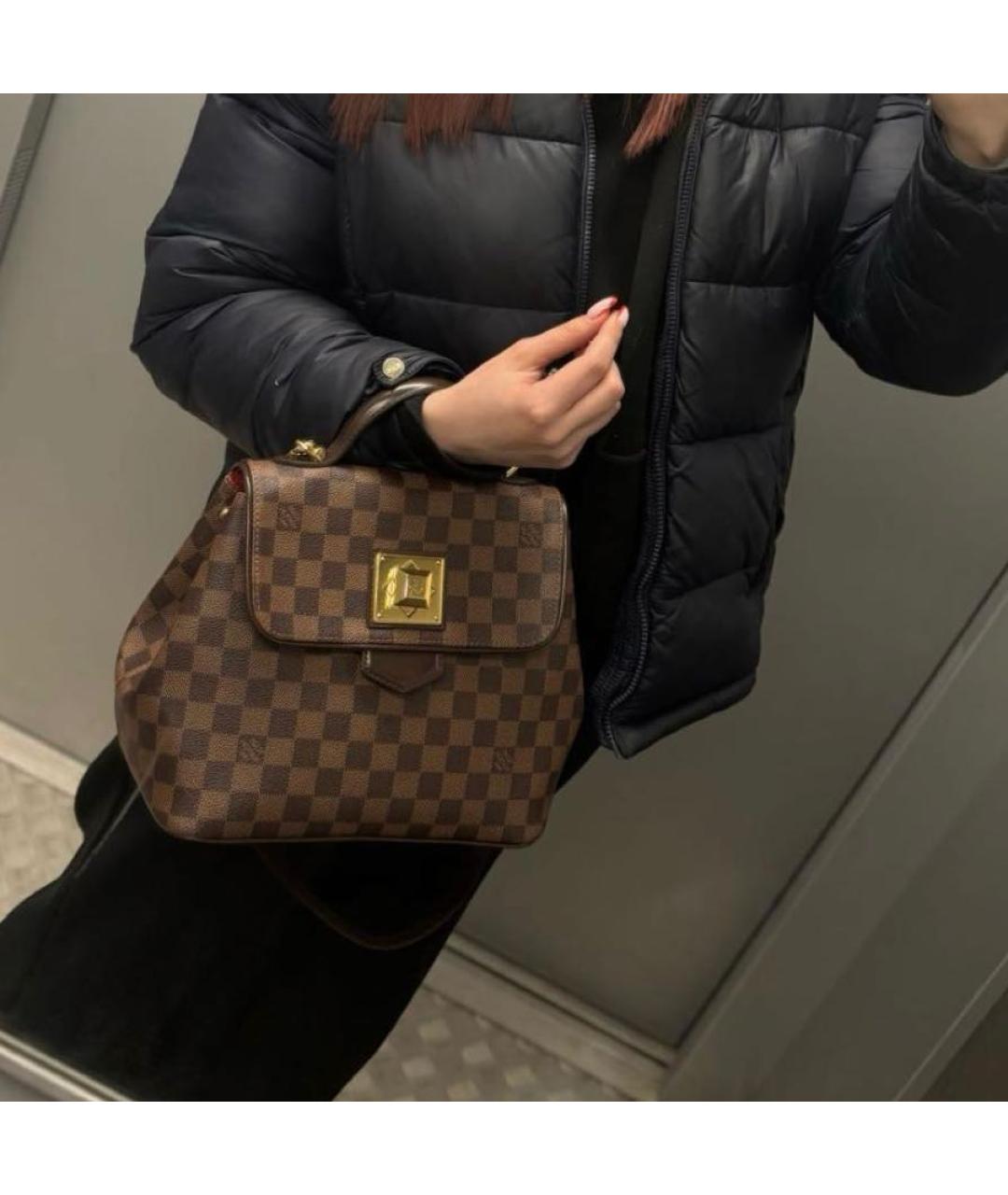 LOUIS VUITTON Коричневая сумка с короткими ручками, фото 8