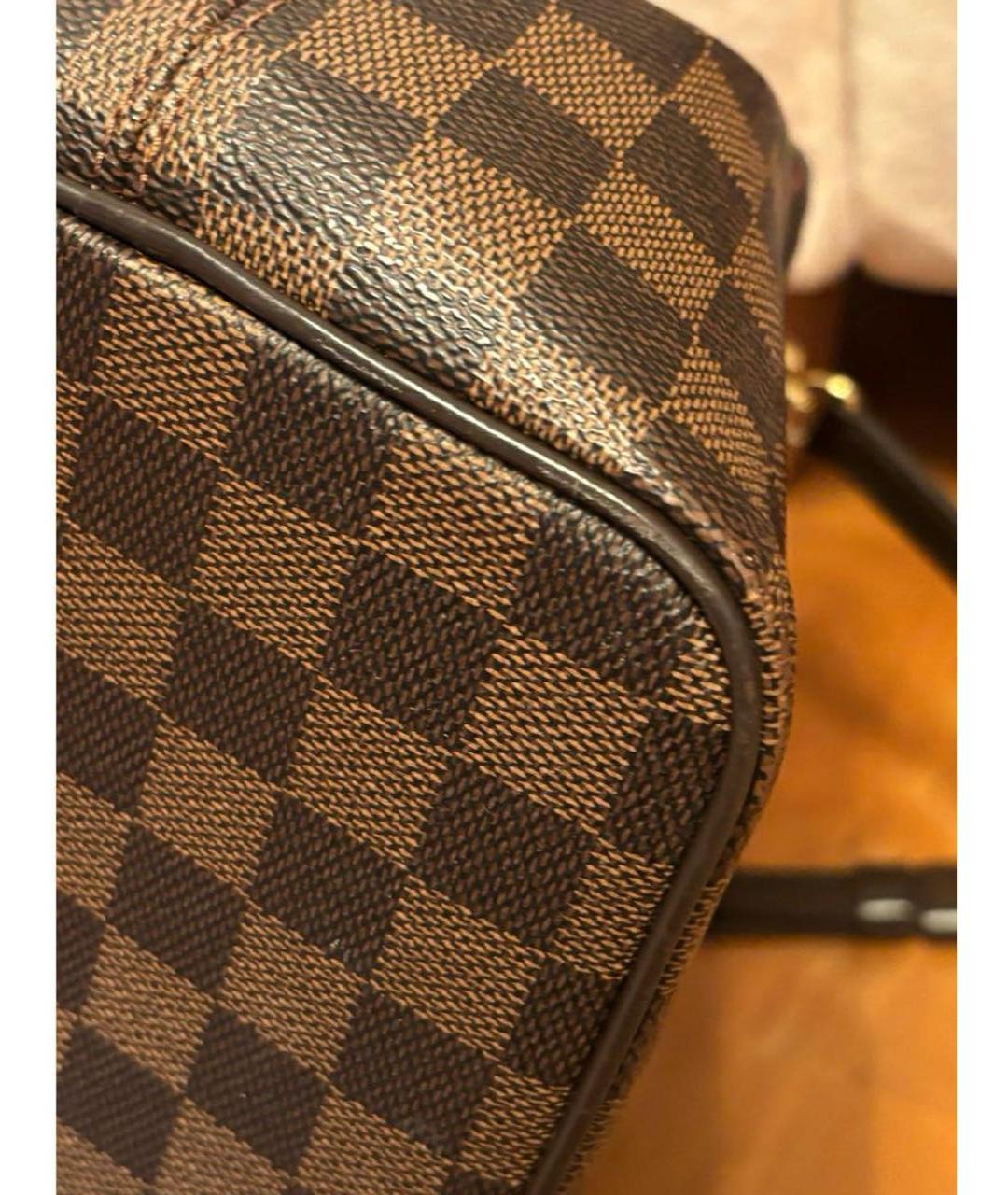 LOUIS VUITTON Коричневая сумка с короткими ручками, фото 4
