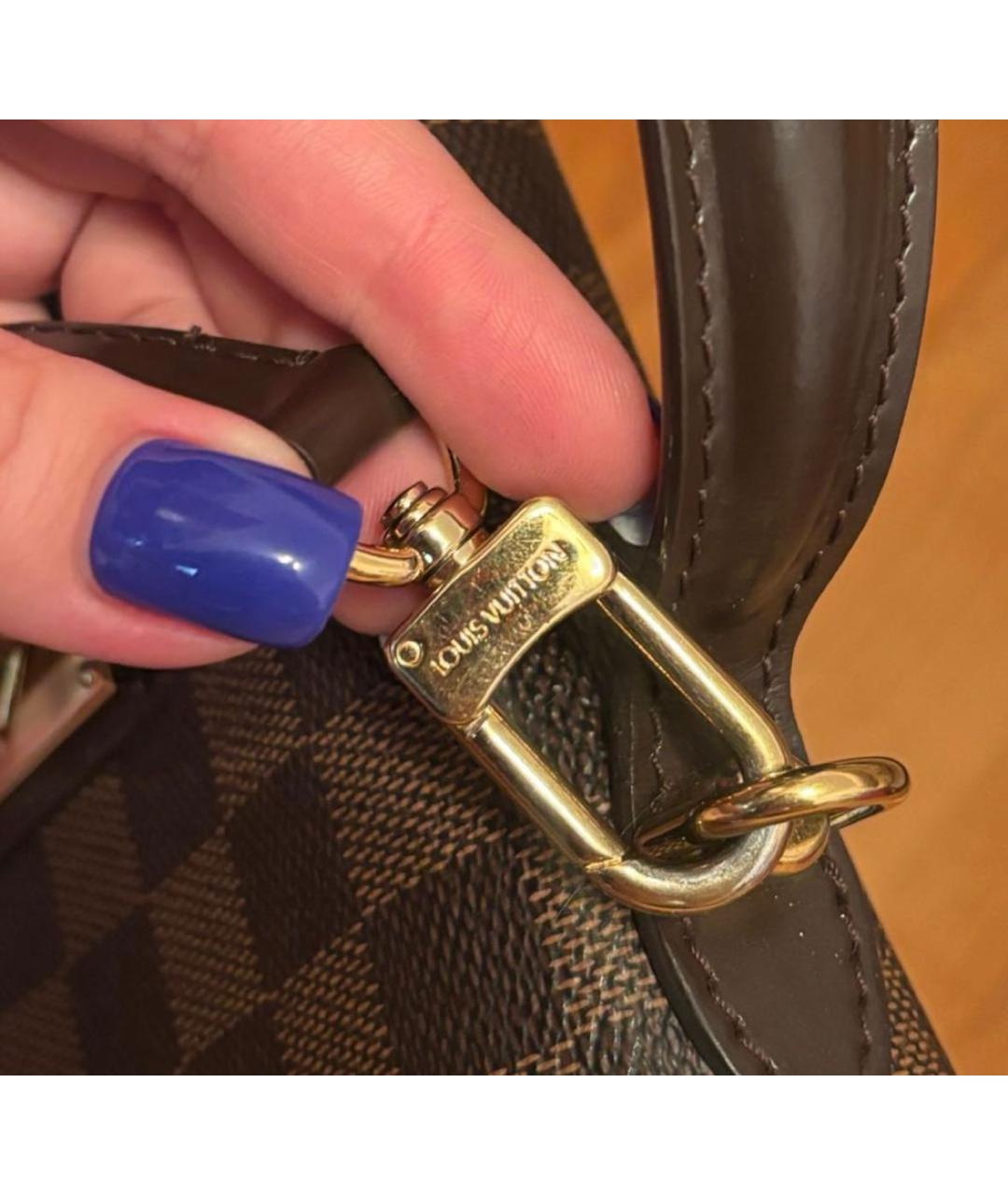LOUIS VUITTON Коричневая сумка с короткими ручками, фото 3