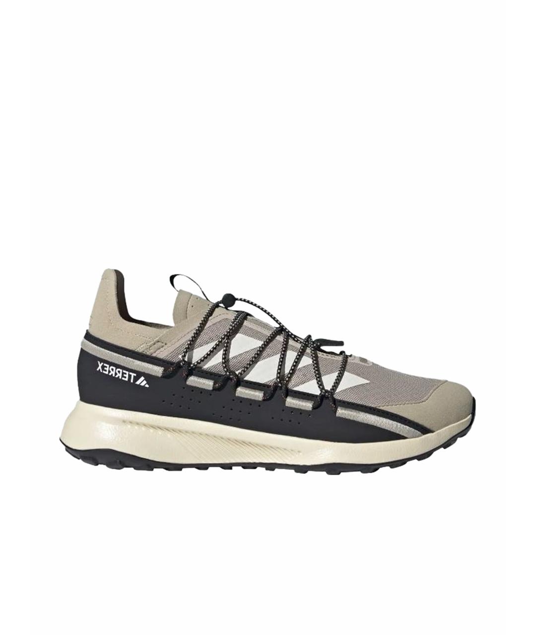 ADIDAS Бежевые текстильные низкие кроссовки / кеды, фото 1