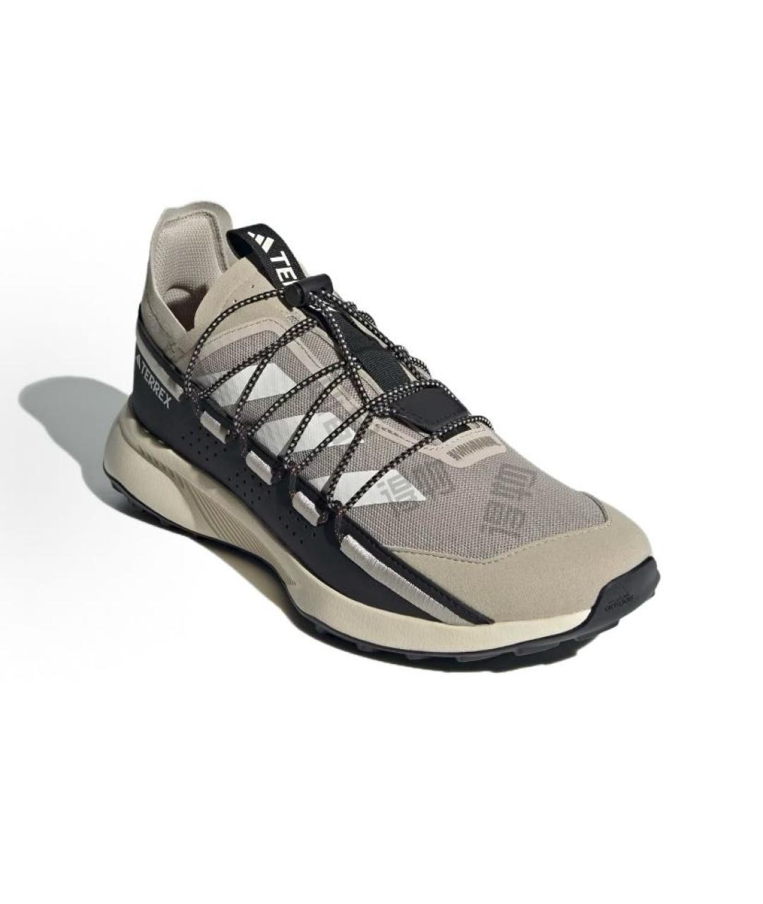 ADIDAS Бежевые текстильные низкие кроссовки / кеды, фото 4