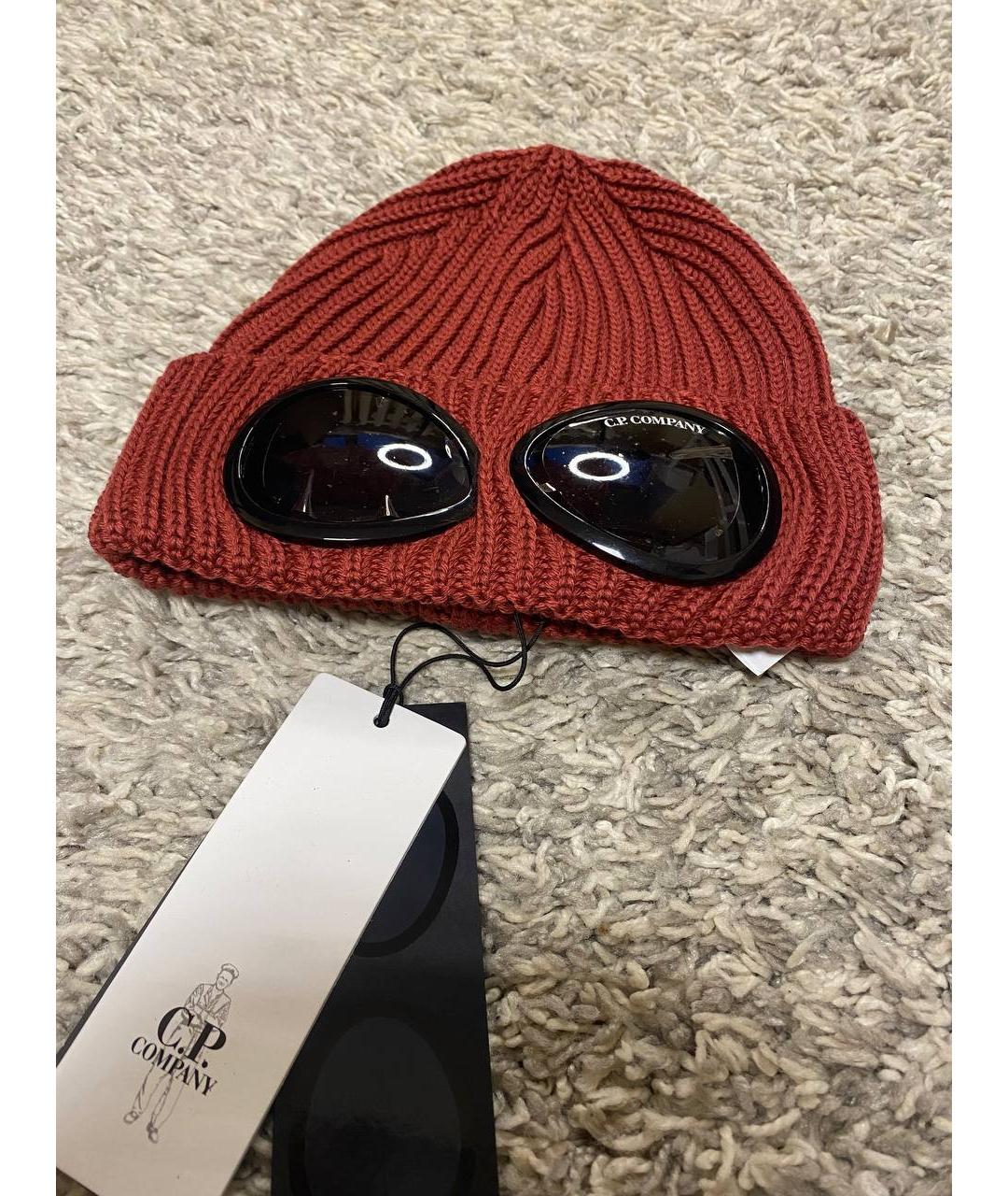 CP COMPANY Бордовая шерстяная шапка, фото 2