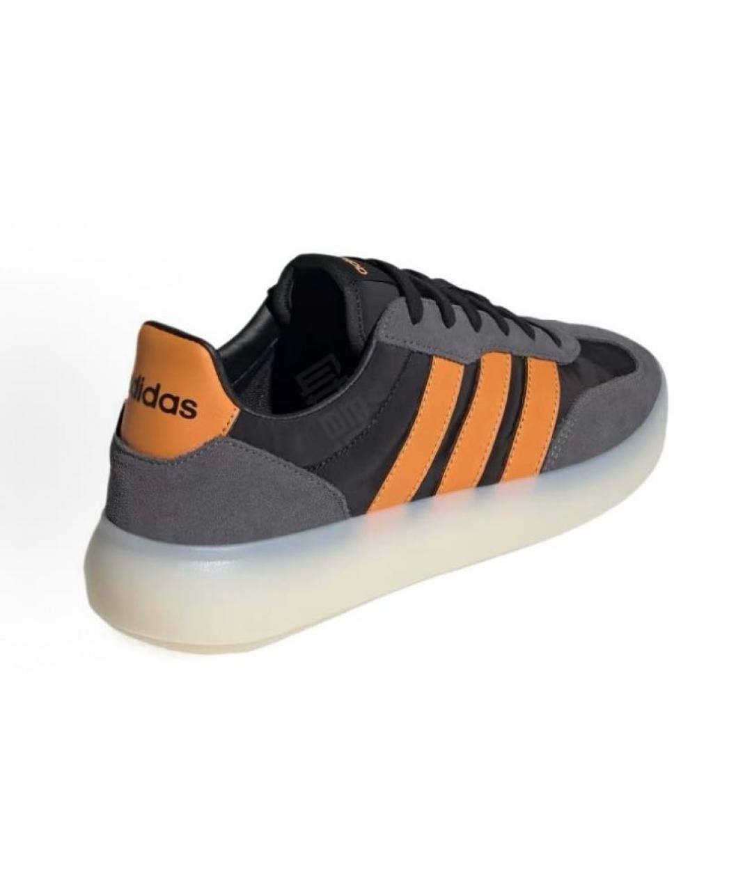 ADIDAS Антрацитовые текстильные низкие кроссовки / кеды, фото 4