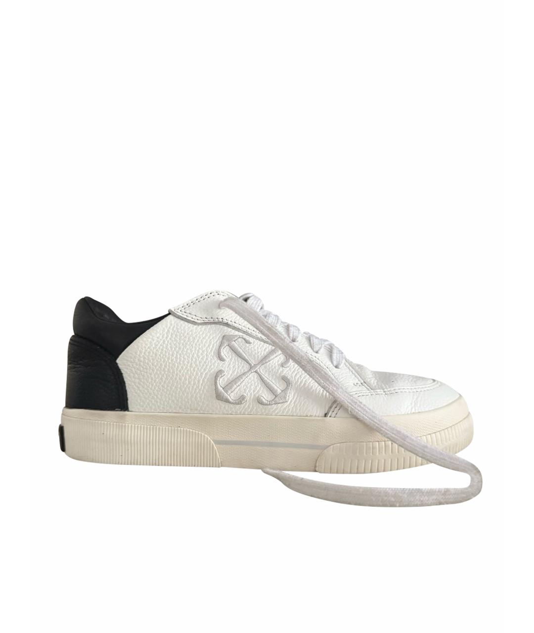 OFF-WHITE Белые кеды, фото 5