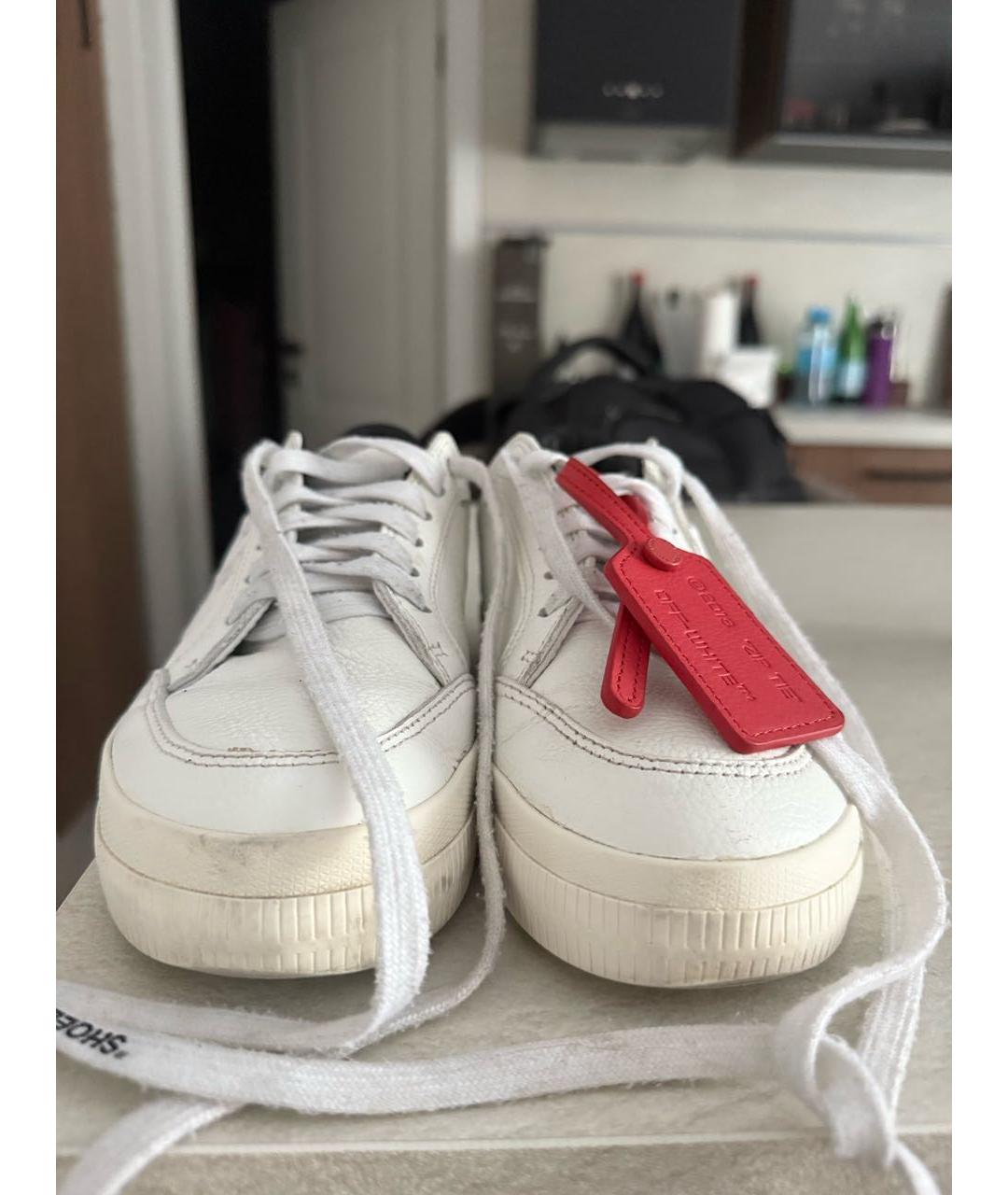 OFF-WHITE Белые кеды, фото 2