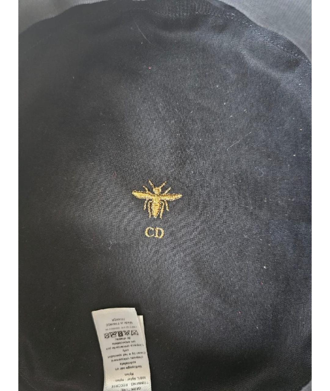CHRISTIAN DIOR Темно-синяя хлопковая шляпа, фото 5