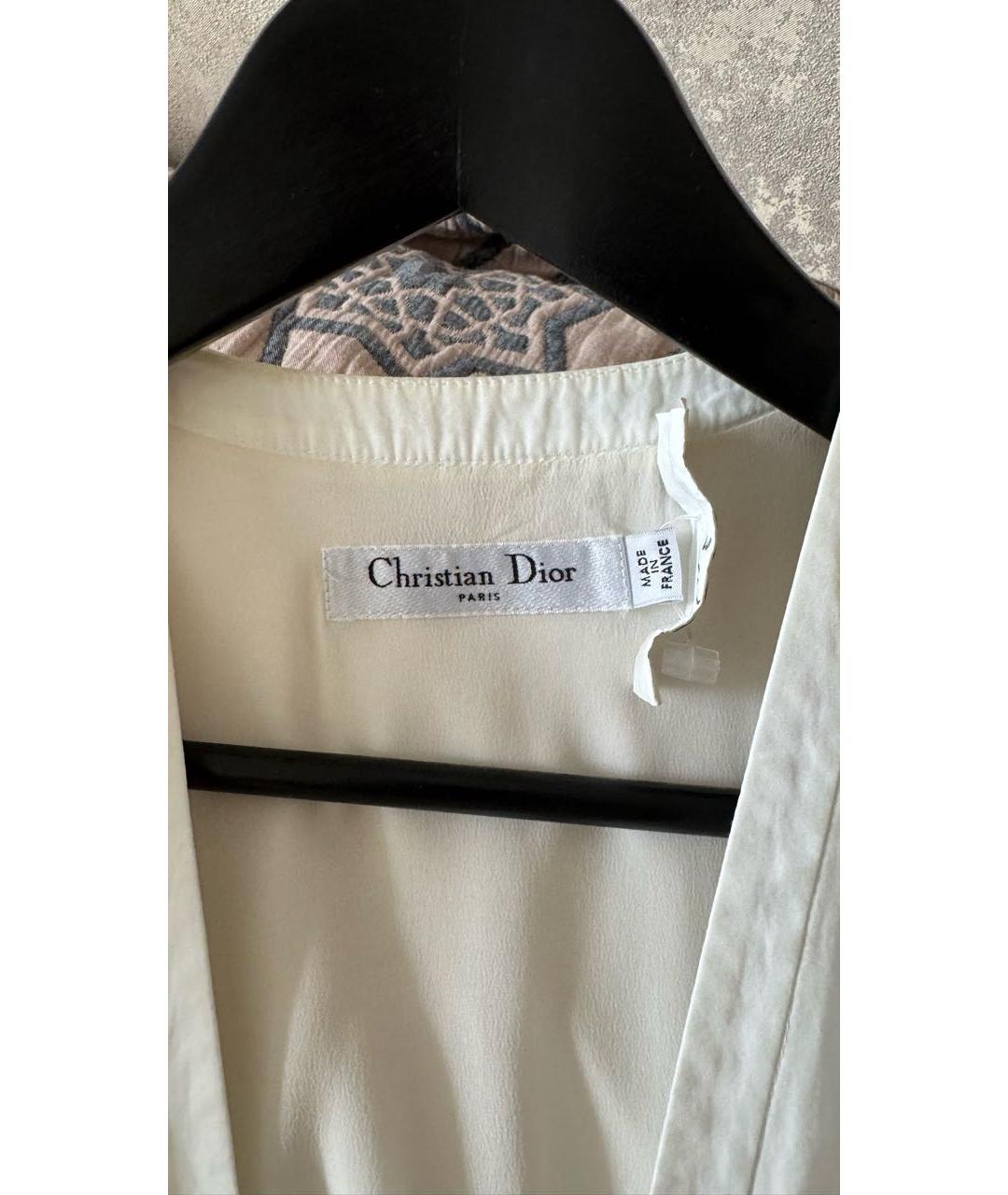 CHRISTIAN DIOR Белый хлопковый сарафан, фото 6