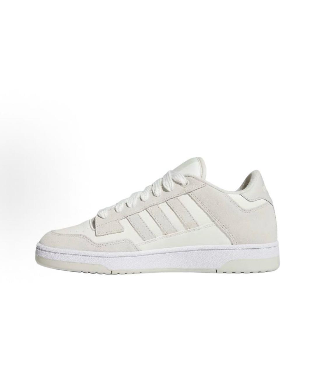 ADIDAS Бежевые кожаные низкие кроссовки / кеды, фото 4