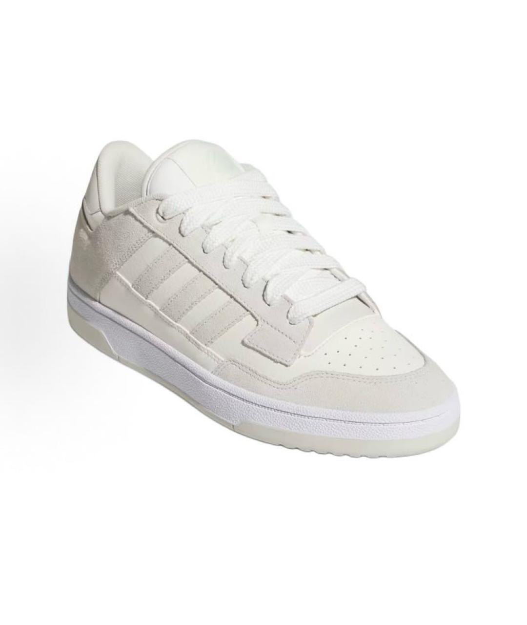 ADIDAS Бежевые кожаные низкие кроссовки / кеды, фото 5