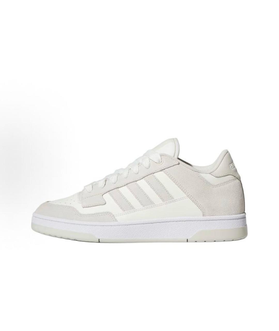 ADIDAS Бежевые кожаные низкие кроссовки / кеды, фото 3