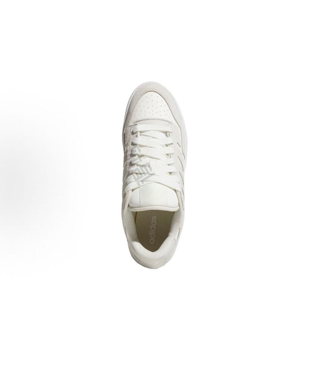 ADIDAS Бежевые кожаные низкие кроссовки / кеды, фото 7