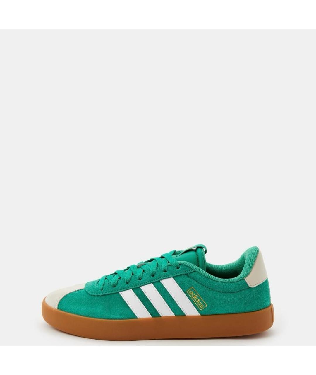 ADIDAS Зеленые замшевые низкие кроссовки / кеды, фото 2