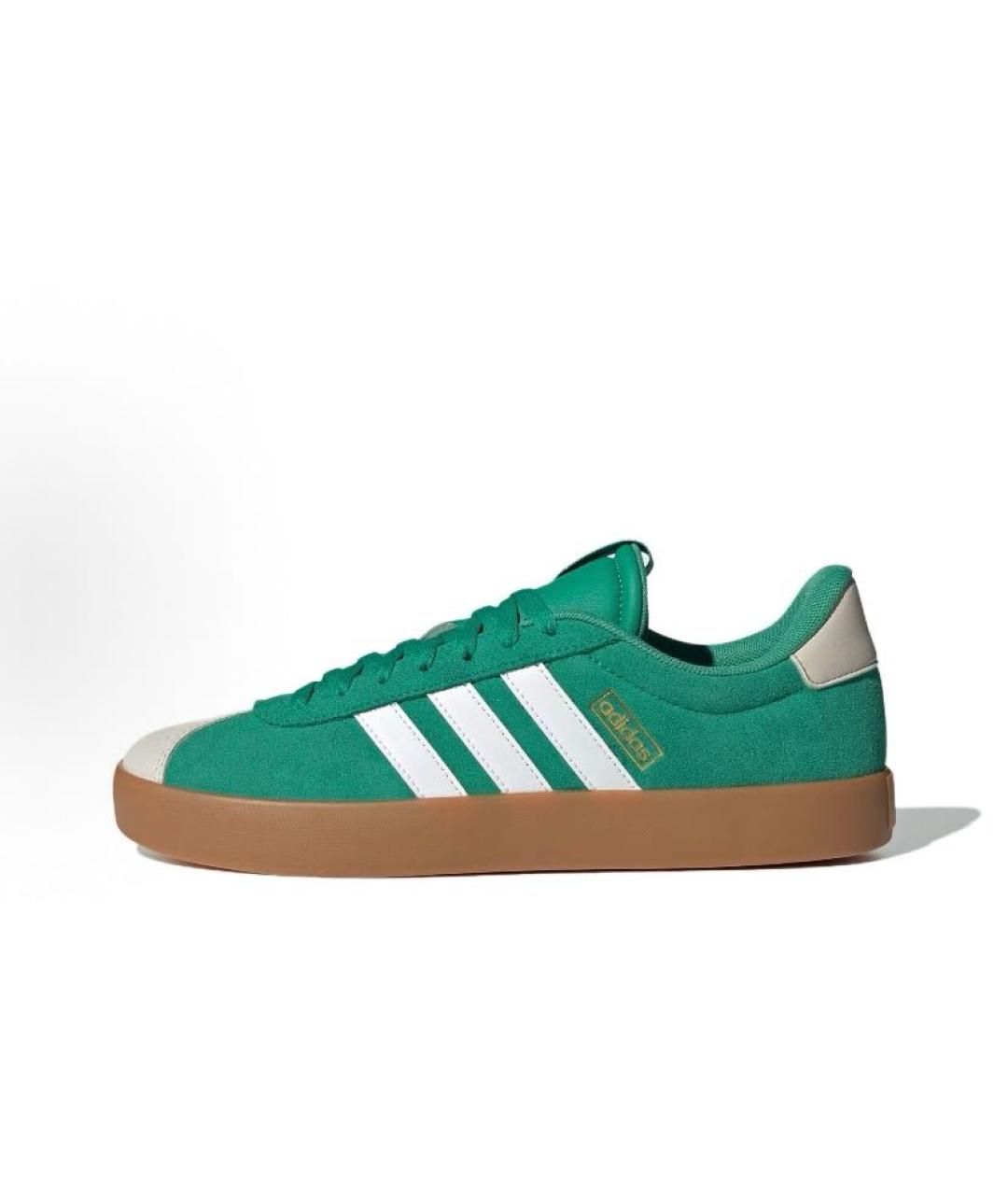 ADIDAS Зеленые замшевые низкие кроссовки / кеды, фото 3