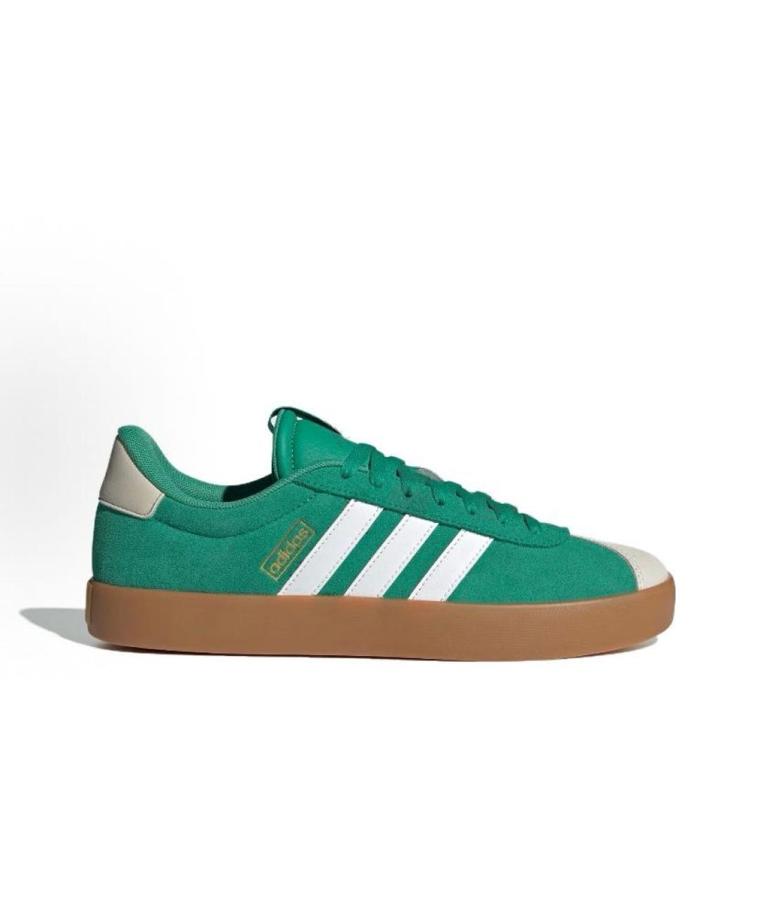 ADIDAS Зеленые замшевые низкие кроссовки / кеды, фото 7